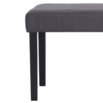 281309 Bench 106 cm Grey Faux Leather – Image 4
