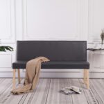 Banc 139,5 cm Gris Similicuir