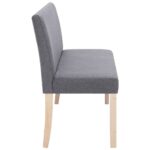 Banc 139,5 cm Gris clair Polyester – Image 3