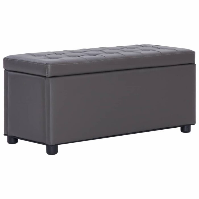 VXL8719883569772_a_en_hd_1.jpg Pouf de rangement 87,5 cm Gris Similicuir – Image 1