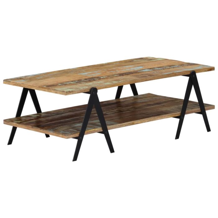 Table basse 115x60x40 cm Bois de récupération massif – Image 1