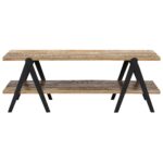 Table basse 115x60x40 cm Bois de récupération massif – Image 2