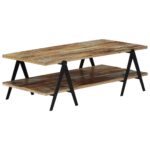 Table basse 115x60x40 cm Bois de récupération massif – Image 7