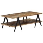 Table basse 115x60x40 cm Bois de récupération massif – Image 9