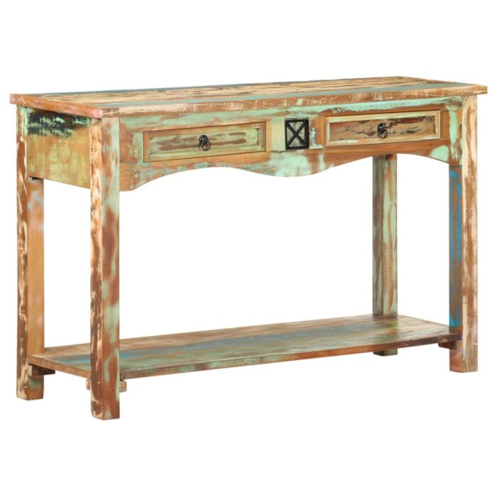 Table console 120x40x75 cm Bois solide de récupération – Image 10