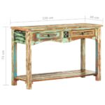 Table console 120x40x75 cm Bois solide de récupération – Image 6