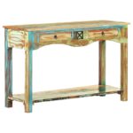 Table console 120x40x75 cm Bois solide de récupération – Image 7