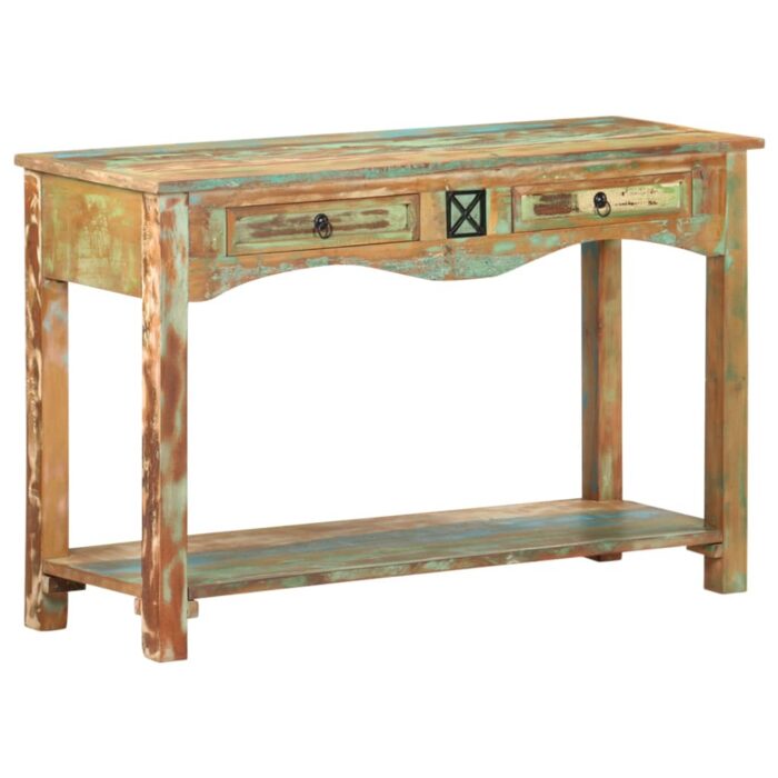 Table console 120x40x75 cm Bois solide de récupération – Image 8
