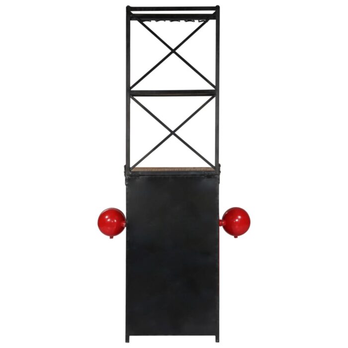 Cave à vin Tracteur 49x31x172 cm Bois massif de manguier – Image 3