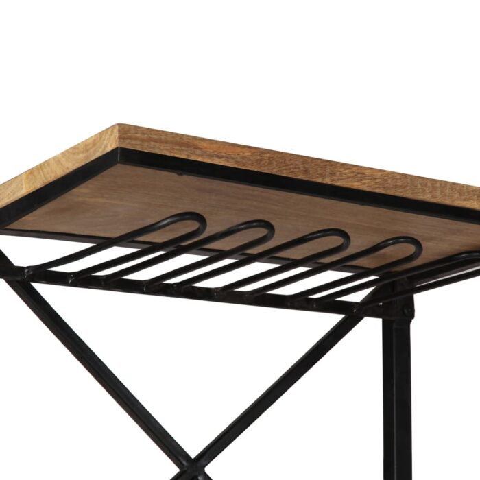 Cave à vin Tracteur 49x31x172 cm Bois massif de manguier – Image 9