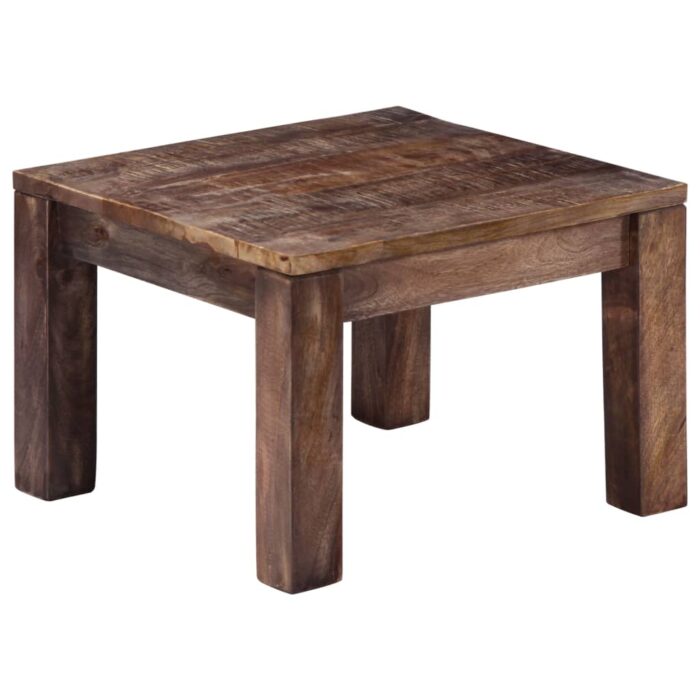 Table basse 50x50x35 cm Bois de manguier massif – Image 1