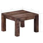Table basse 50x50x35 cm Bois de manguier massif – Image 6