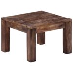 Table basse 50x50x35 cm Bois de manguier massif – Image 9