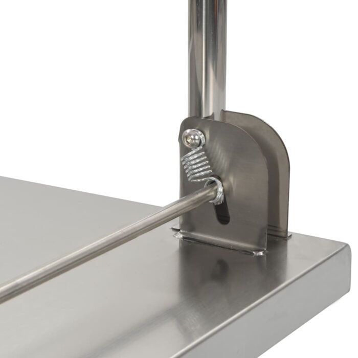 Chariot à plateforme Argenté 82x53x86 cm Acier inoxydable – Image 5