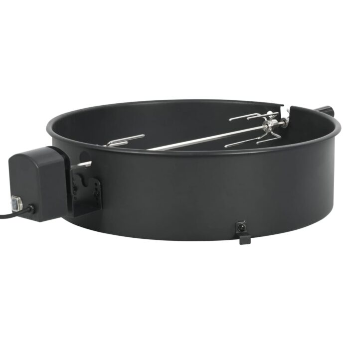 Kit d'anneau de rôtissoire de barbecue 57 cm Noir – Image 1