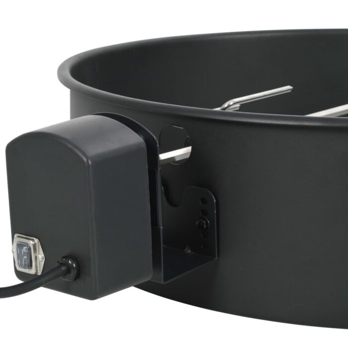 Kit d'anneau de rôtissoire de barbecue 57 cm Noir – Image 2