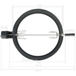 Kit d'anneau de rôtissoire de barbecue 57 cm Noir – Image 4