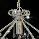 Plafonnier avec perles Blanc Rond E14 – Image 3