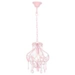 Plafonnier avec perles Rose Rond E14 – Image 5