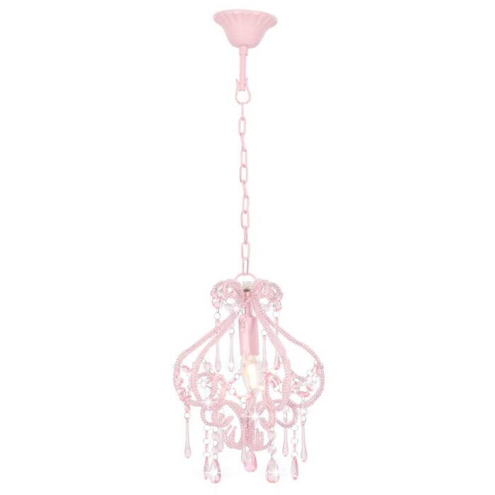 Plafonnier avec perles Rose Rond E14 – Image 5