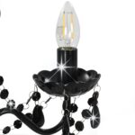 Lustre avec perles Noir Rond 3 x E14 – Image 5