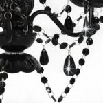 Lustre avec perles Noir Rond 3 x E14 – Image 6