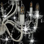 Lustre 2 couches Blanc 15 ampoules E14 – Image 3