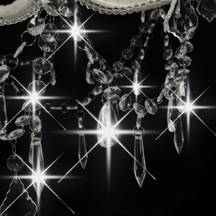 Lustre 2 couches Blanc 15 ampoules E14 – Image 4