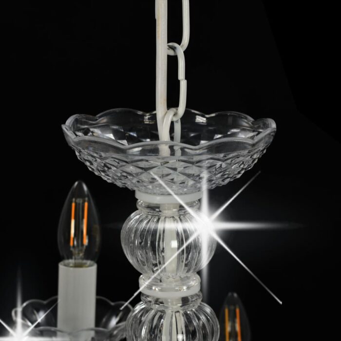 Lustre 2 couches Blanc 15 ampoules E14 – Image 5