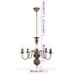 Lustre Noir antique 5 ampoules E14 – Image 5