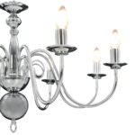Lustre Argenté 8 ampoules E14 – Image 10