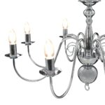 Lustre Argenté 8 ampoules E14 – Image 8