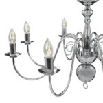 Lustre Argenté 8 ampoules E14 – Image 9