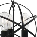 Lampe suspendue Noir Sphère 3 ampoules E27 – Image 5