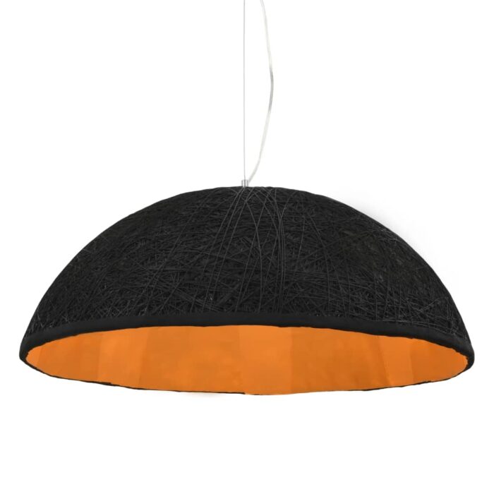Lampe suspendue Noir et doré Ø70 cm E27 – Image 1