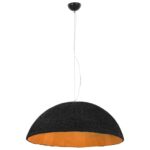 Lampe suspendue Noir et doré Ø70 cm E27 – Image 3