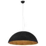 Lampe suspendue Noir et doré Ø70 cm E27 – Image 4