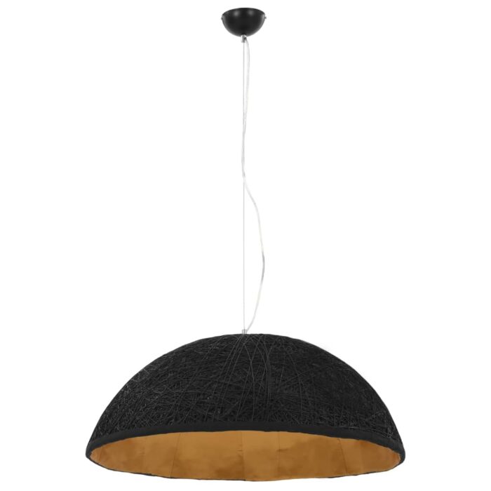 Lampe suspendue Noir et doré Ø70 cm E27 – Image 4