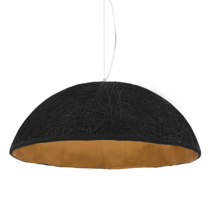 Lampe suspendue Noir et doré Ø70 cm E27 – Image 5