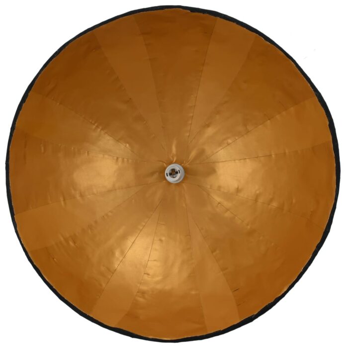 Lampe suspendue Noir et doré Ø70 cm E27 – Image 6