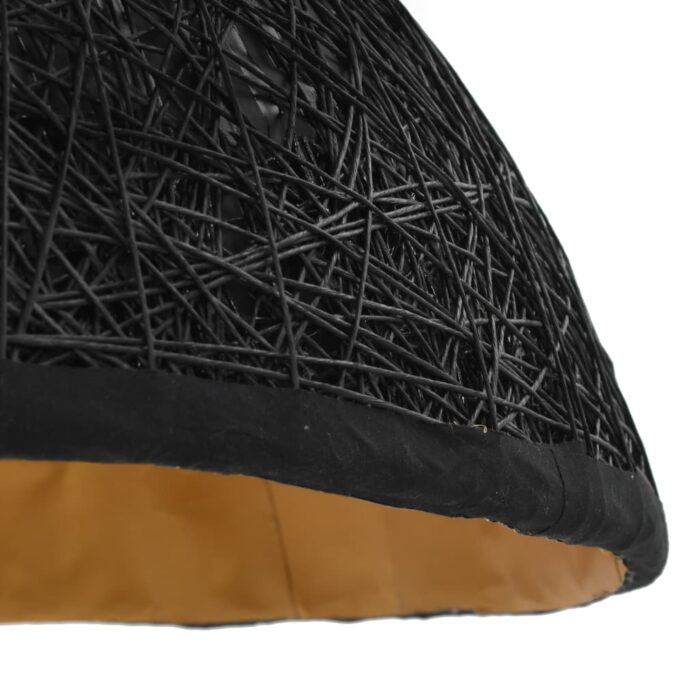 Lampe suspendue Noir et doré Ø70 cm E27 – Image 7