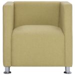 Fauteuil cube Vert Tissu – Image 3