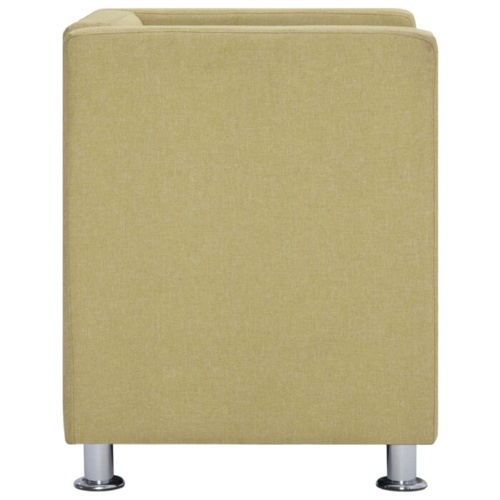 Fauteuil cube Vert Tissu – Image 4