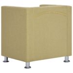 Fauteuil cube Vert Tissu – Image 5