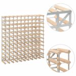 Casier à bouteilles 120 bouteilles Pinède solide – Image 2