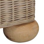 Canapé à 2 places avec coussins Rotin naturel – Image 6