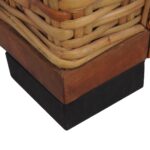 Fauteuil avec coussins Marron Rotin naturel – Image 6