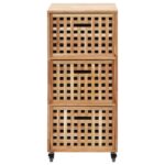 Armoire de salle de bains 41x41x91 cm Bois de noyer massif – Image 2