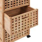 Armoire de salle de bains 41x41x91 cm Bois de noyer massif – Image 5