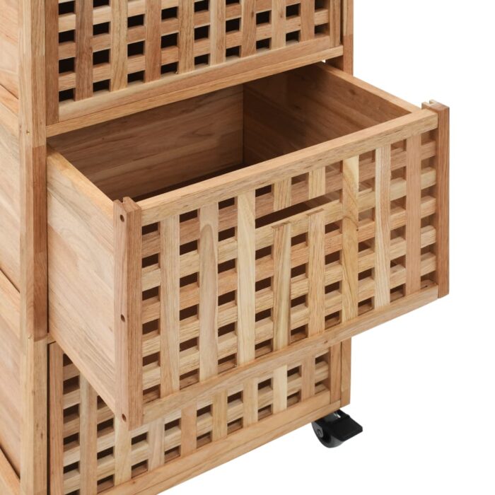 Armoire de salle de bains 41x41x91 cm Bois de noyer massif – Image 5